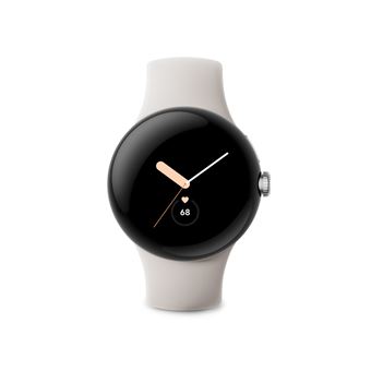 Montre connectée Google Pixel Watch LTE Argent avec bracelet sport Galet