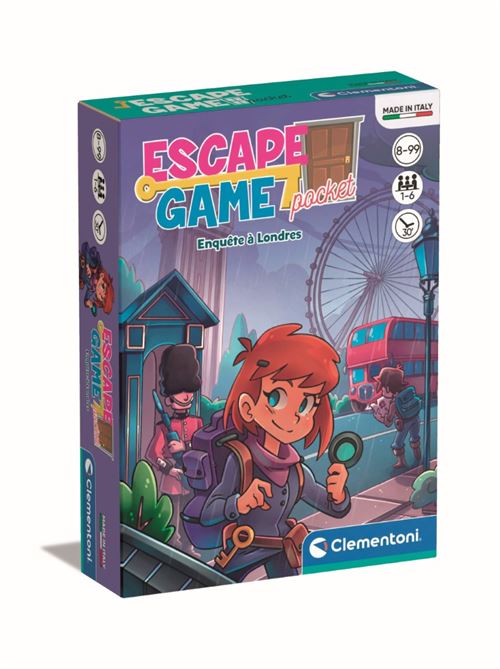 Jeu de stratégie Clementoni Escape Game Enquête à Londres
