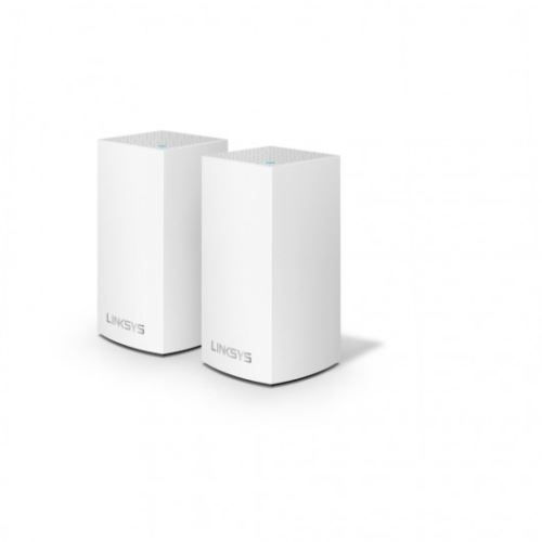 Linksys VELOP Whole Home Mesh Wi-Fi System WHW0102 - Wifi-systeem (2 routers) - maas - GigE - 802.11a/b/g/n/ac, Bluetooth 4.1 LE - Dual Band