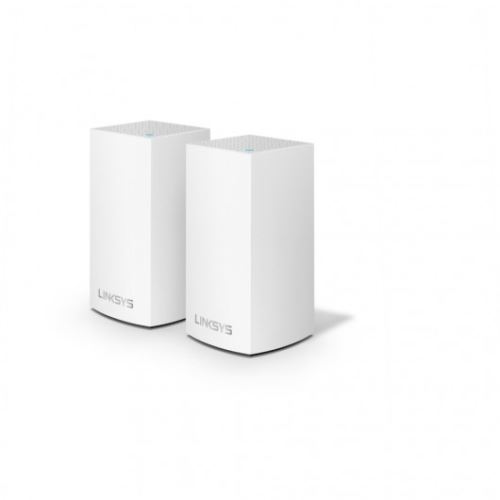 Pack de 2 Routeurs Linksys VELOP Solution Wi-Fi Multiroom WHW0102 Blanc
