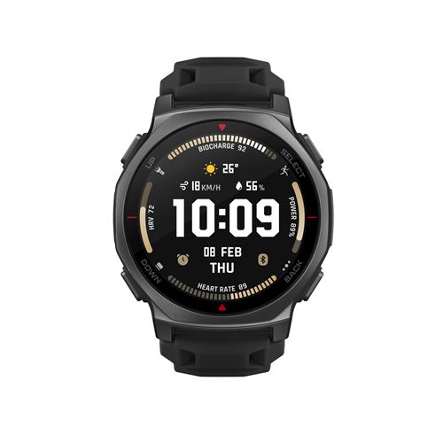 Montre connectée Amazfit T-Rex 3 Pro GPS 44 mm Noir