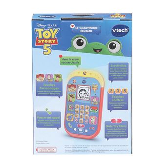 VTech Disney & Pixar Toy Story 5 La console éducative de Buzz avec la voix de Buzz l'Éclair pour les enfants - Version française, 3+ Ans