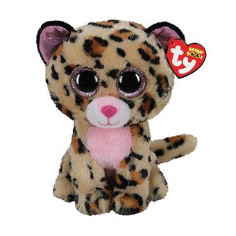 Peluche Ty Beanie Boo's Medium Livvie le Léopard - 1