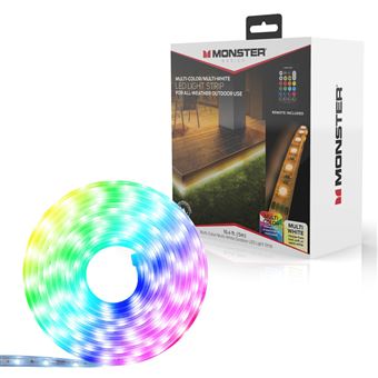 Bandeau lumineux LED Monster Illuminescence intérieur-extérieur Multicolore et blanc 5 m