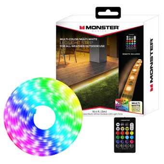 Bandeau lumineux LED Monster Illuminescence intérieur-extérieur Multicolore et blanc 5 m
