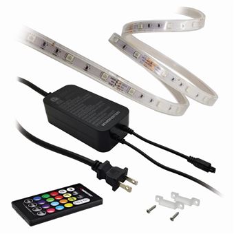 Bandeau lumineux LED Monster Illuminescence intérieur-extérieur Multicolore et blanc 5 m