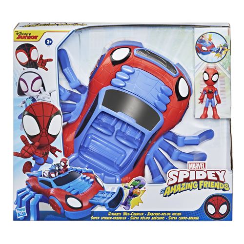 Figurine Marvel Spidey And His Amazing Friends Arachno bolide et figurine Spidey