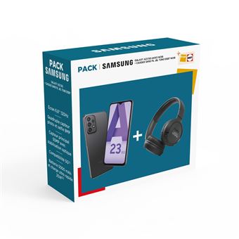 Pack A23 64Go Noir 5G + casque JBL