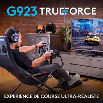 Pack Gaming Volant et Pédales Logitech G923 Trueforce pour PS4 / PS5 / PC