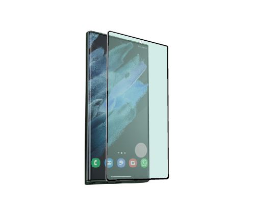 TigerGlass Antibakterieller Displayschutz aus gehärtetem Glas für Samsung Galaxy S22 Ultra 5G Clear