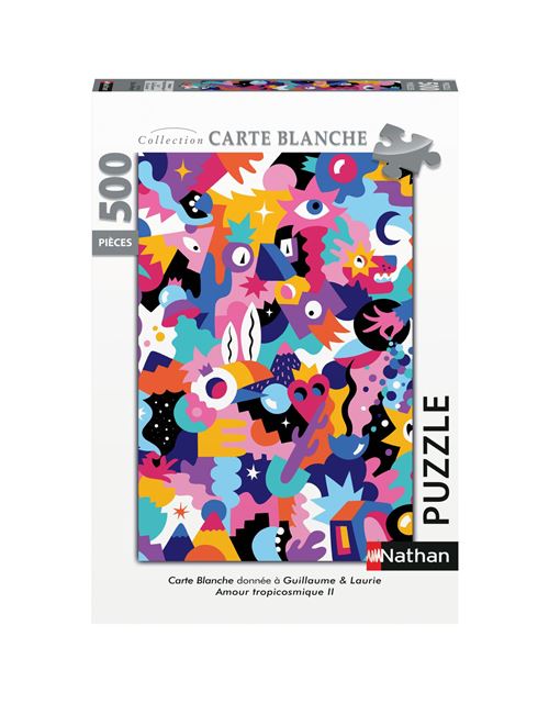 Puzzle 500 Pièces Nathan Amour tropicosmique II Guillaume et Laurie Collection Carte blanche