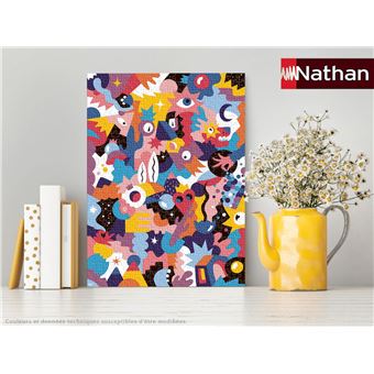 Puzzle 500 Pièces Nathan Amour tropicosmique II Guillaume et Laurie Collection Carte blanche