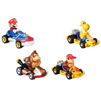 Pack de 4 véhicules Hot Wheels Mario Kart