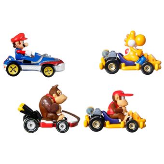 Pack de 4 véhicules Hot Wheels Mario Kart