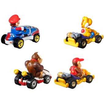 Pack de 4 véhicules Hot Wheels Mario Kart
