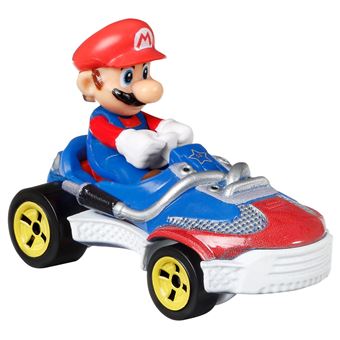 Coffret 4 Véhicules Hot Wheels Mario Kart – échelle 1/64, Karts En Métal – Dès 3 Ans (modèles Exclusifs)