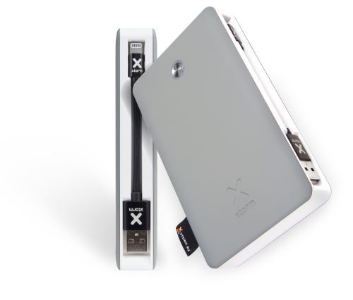 XTORM Batterie externe XB202LU 15.000mAh avec câble Lightning intégré et prise USB-C