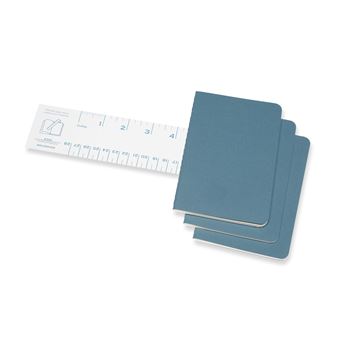 Set de 3 cahiers format de poche Moleskine lignés Bleu