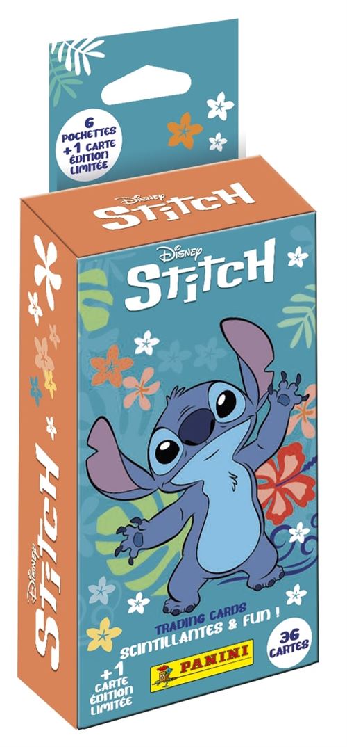 Blister de 6 pochettes + 1 carte EL PANINI STITCH TC 36 cartes - vue 3
