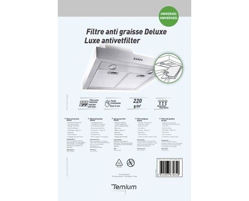 Filtre anti graisse Temium Deluxe
