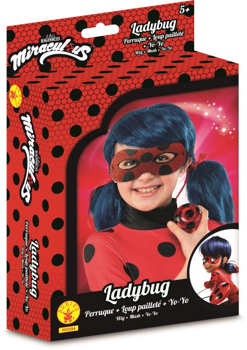 Rubie's Perruque Miraculous Lady Bug pour enfant, taille unique :  : Mode
