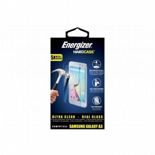 Protège-écran en verre trempé Energizer Transparent pour smartphone Samsung Galaxy A3