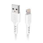 Câble données et recharge SBS USB vers Lightning 1 m Blanc