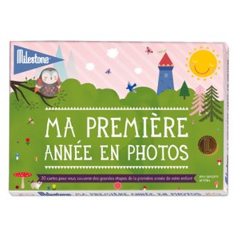 Cartes Milestone Ma Premiere Annee En Photos Produits Bebes Fnac