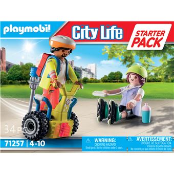 Playmobil City Life 71257 Starter Pack Secouriste avec gyropode