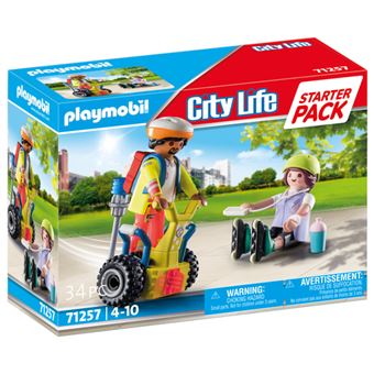 Playmobil City Life 71257 Starter Pack Secouriste avec gyropode