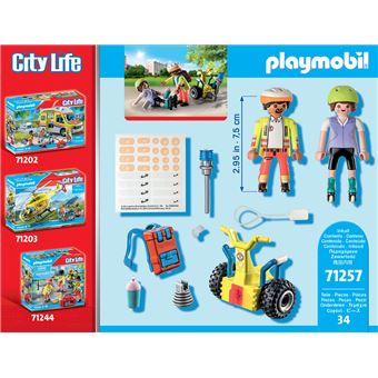 Playmobil City Life 71257 Starter Pack Secouriste avec gyropode