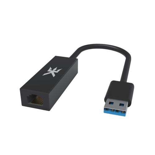 Adaptateur réseau RJ45 vers USB 3.0 Alpha Omega Players pour Nintendo Switch Noir