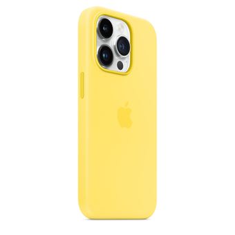 Apple - Coque de protection pour téléphone portable - compatibilité avec MagSafe - silicone - jaune canari - pour iPhone 14 Pro