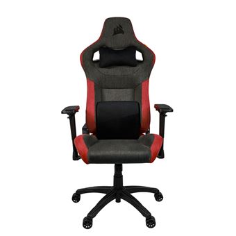 Chaise gaming Corsair T3 Rush Gris et Rouge