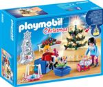 Playmobil Christmas La magie de Noël 9495 Famille et salon de Noël