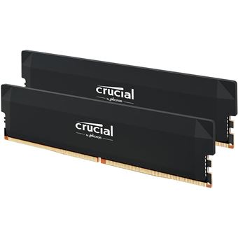 Crucial Pro OC - DDR5 - kit - 64 Go: 2 x 32 Go - DIMM 288 broches - 3000 MHz / PC5-48000 - CL40 - 1.35 V - mémoire sans tampon - on-die ECC - noir - 1
