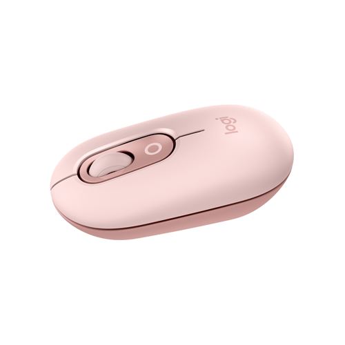 Souris sans fil Logitech Pop Mouse avec émojis personnalisables Bluetooth Rose