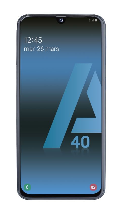 Smartphone Samsung Galaxy A40 Double SIM 64 Go Noir État correct - Samsung reconditionné disponible sur Fnac