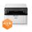Pack Imprimante laser Brother DCP-1610W multifonction 3-en-1 Blanc avec Wi-Fi + 5 toners inclus_0