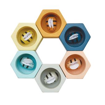 Jouets en bois Plantoys Nid d'abeilles couleurs tendres