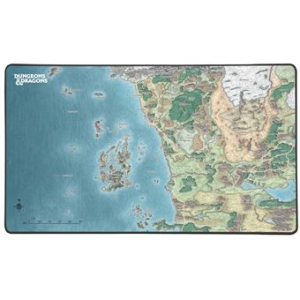 Tapis de souris Konix Faerun Map Taille XXL