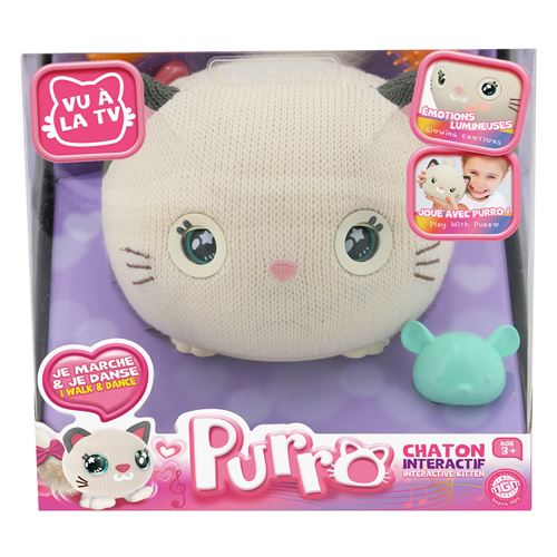 Animal en peluche MGM Purro Chat interactif