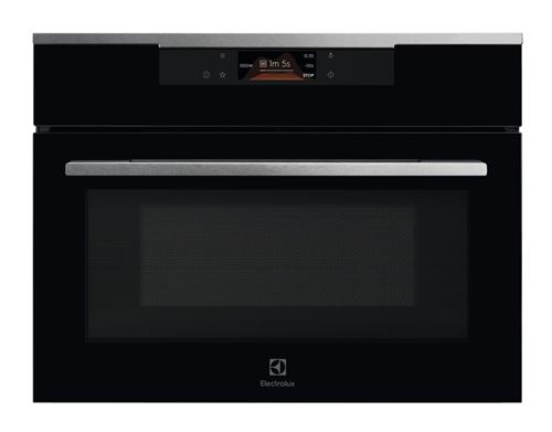 Four Micro-Ondes Et Gril Electrolux Série 600 Flexi Kvmbe08X 1200 W Argent Et Noir