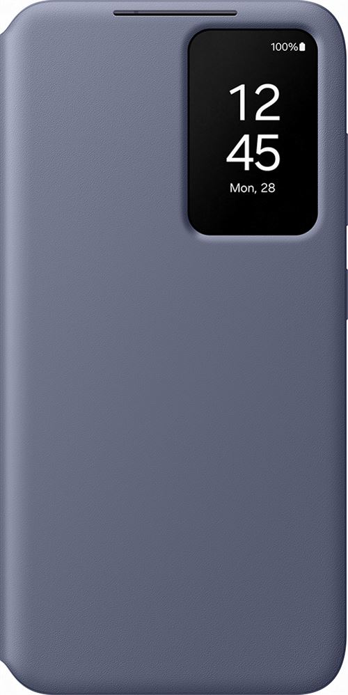 Etui Folio Smart Clear View avec porte-carte pour Samsung Galaxy S24 Violet
