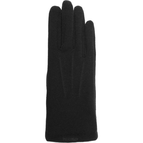 Gants Isotoner Tactiles Tissus Noir TU pour Femme