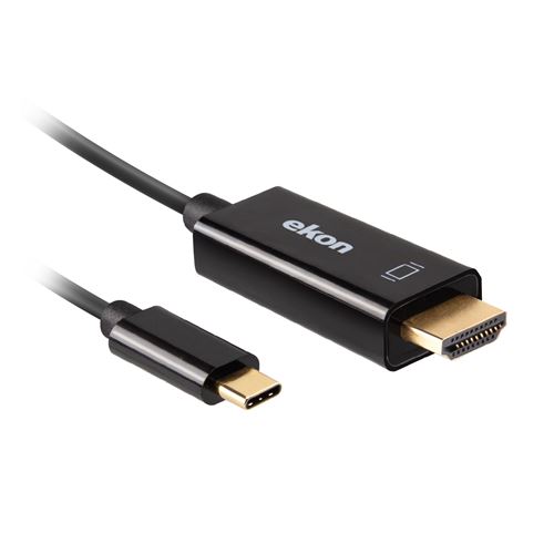 Câble USB-C HDMI Ekon 1,5 m Noir
