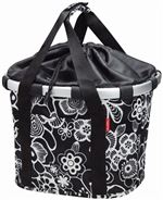 Panier KlickFix Bikebasket Fleur Noir