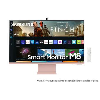 Ecran PC Samsung Smart Monitor M8 32" 4K UHD Rose