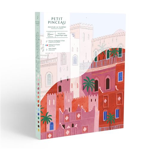 Gouache La Petite épicerie Peinture au numéro Petit Pinceau Sunset in Morocco par Mona Mai