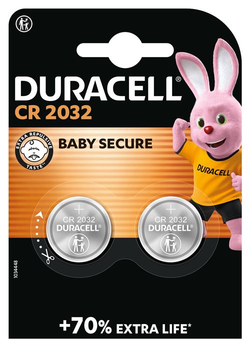 2 Piles 2032 Duracell - Duracell